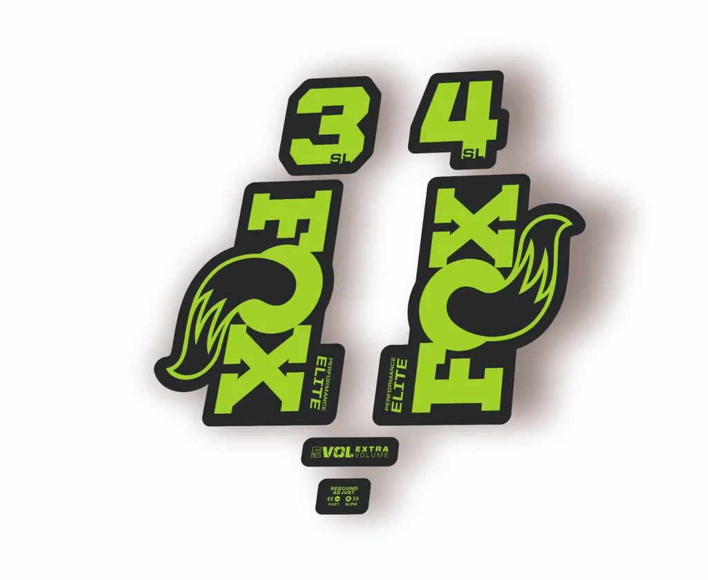 FOX 34 SL Elite Performance 2026 Fork Factory Decal Sticker Adhesive Green