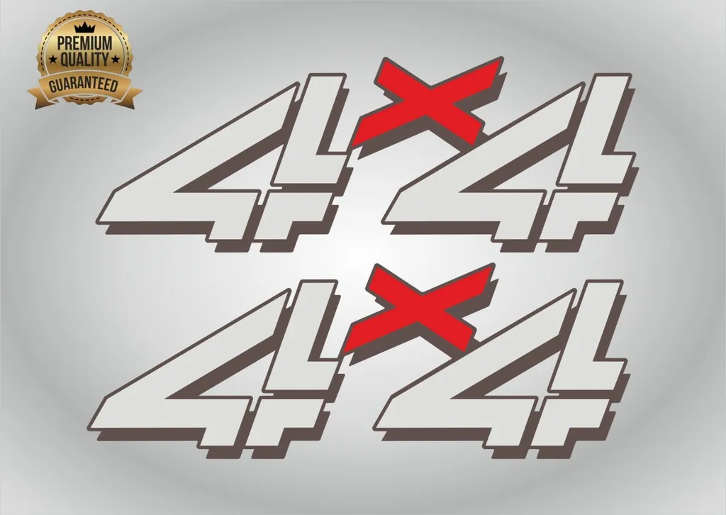 Truck Vinyl Stickers – Compatible with Silverado 4x4 (1999–2006) – Bed Side