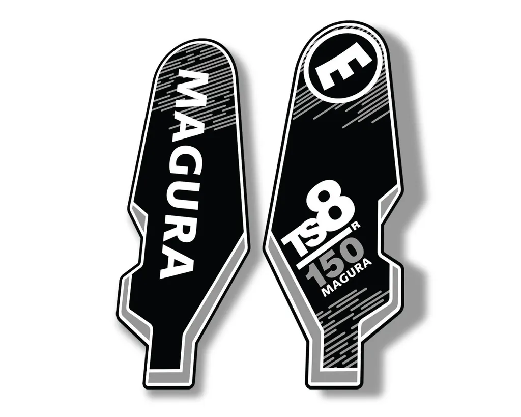MAGURA TS8 R 150 2013 Suspension Decal Kit Sticker Adhesive Aufkleber White