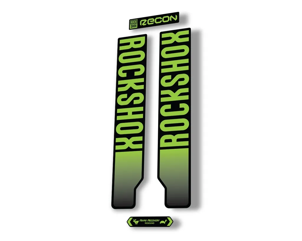 Rock Shox RECON 2021 Mountain Bike Cycling Decal Kit Sticker Adhesive Green