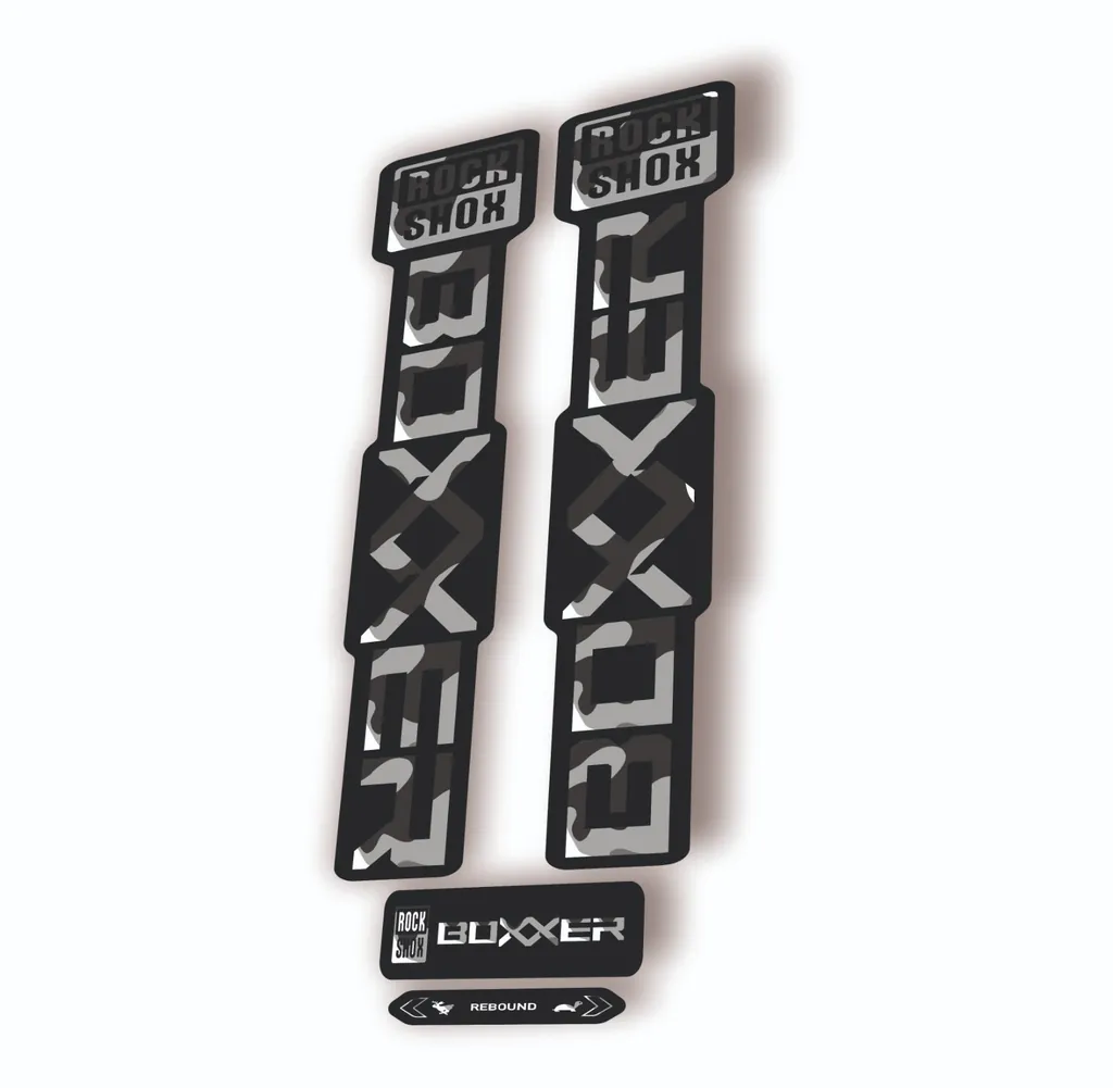 Rock Shox BOXXER 2024 ULTIMATE Mountain Bike Cycling Decal Adhesive White Camo