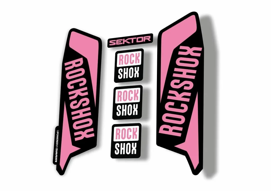 Rock Shox SEKTOR 2016 Fork Decal Mountain Bike Cycling Sticker Adhesive L. Pink