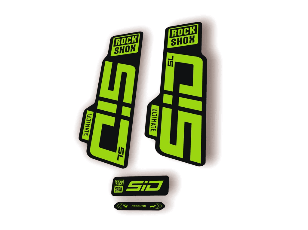 Rock Shox SID SL Ultimate 2024 Fork Decal MTB Cycling Sticker Kit Green