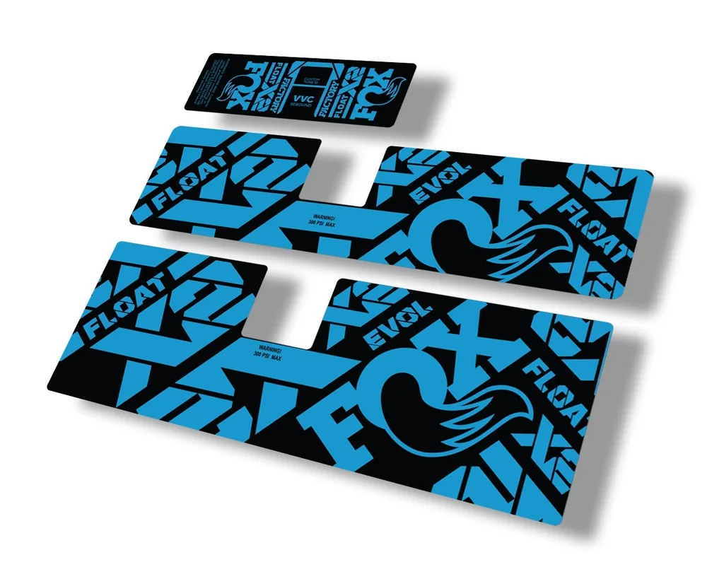 FOX Float X2 2021 Rear Shock Suspension Sticker Factory Decal Full Set Blue