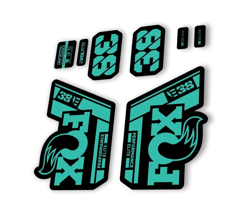 FOX 38 P. Elite E Bike 2021 Forks Suspension Factory Decal Sticker Dolphin
