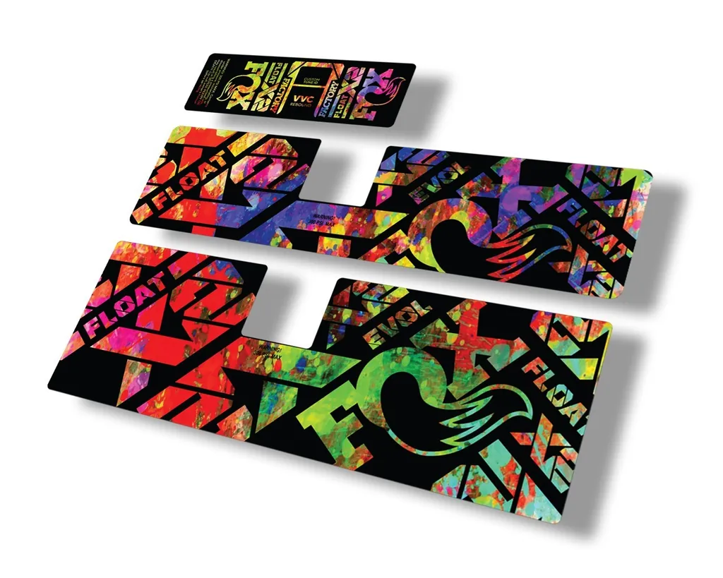 FOX Float X2 2021 Rear Shock Suspension Sticker Decal Full Set Oil Slick
