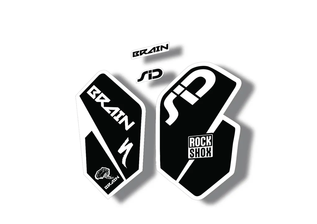 Rock Shox SID Brain 2012 Mountain Bike Cycling Decal Sticker Adhesive Black