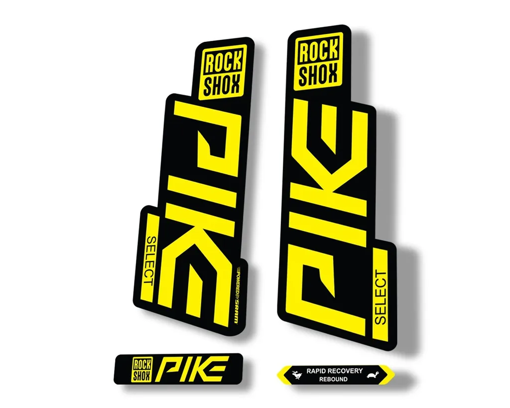 Rock Shox PIKE SELECT 2020 Fork Decal Mountain Bike Cycling Sticker Yellow
