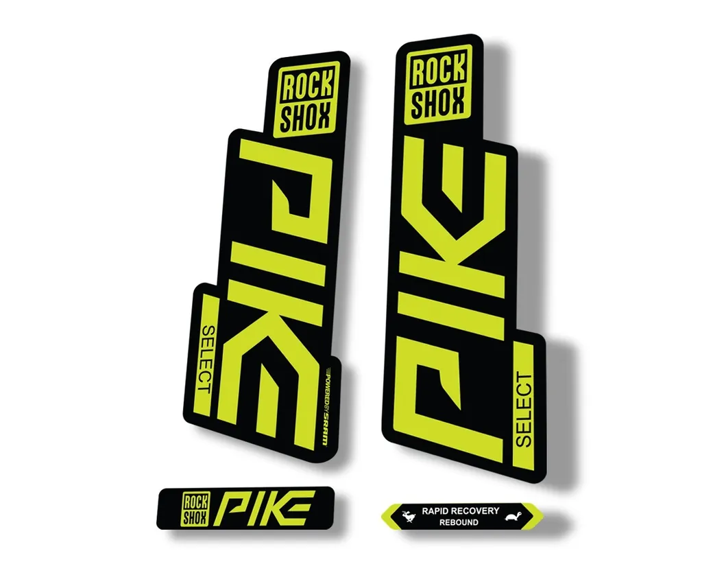 Rock Shox PIKE SELECT 2020 Fork Decal Mountain Bike Cycling Sticker Lime Green