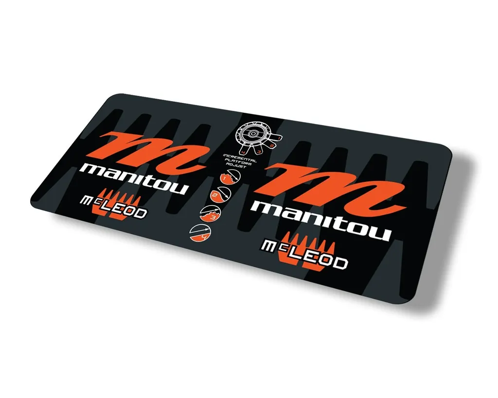 Manitou Mcleod 2015 Rear Shock Suspension Factory Sticker Decal Orange