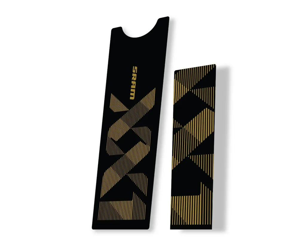 Crank Set Stickers Decals MTB Sram XX1 Eagle Dub 2018 Bicycle 2Pcs Gold