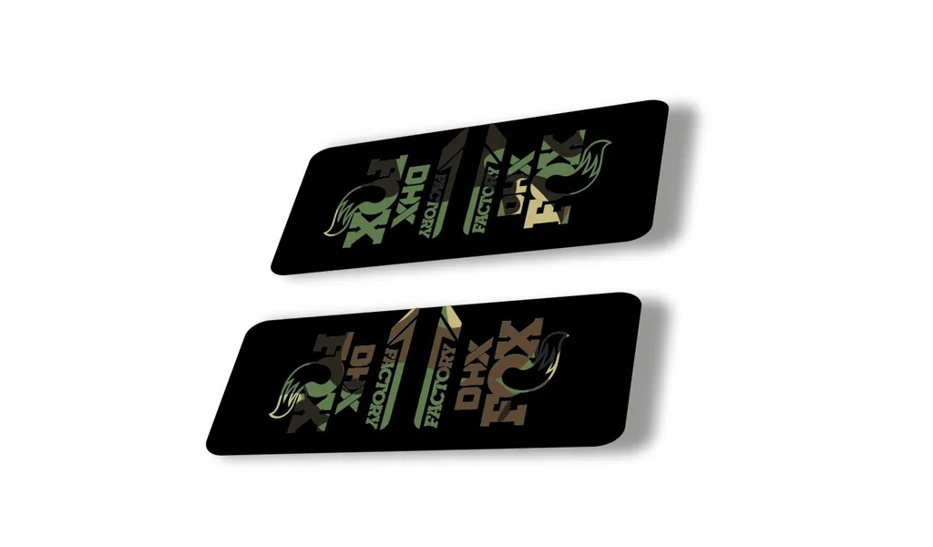 FOX DHX 2022 Factory Rear Shock Suspension Sticker Decal Adhesive Camo