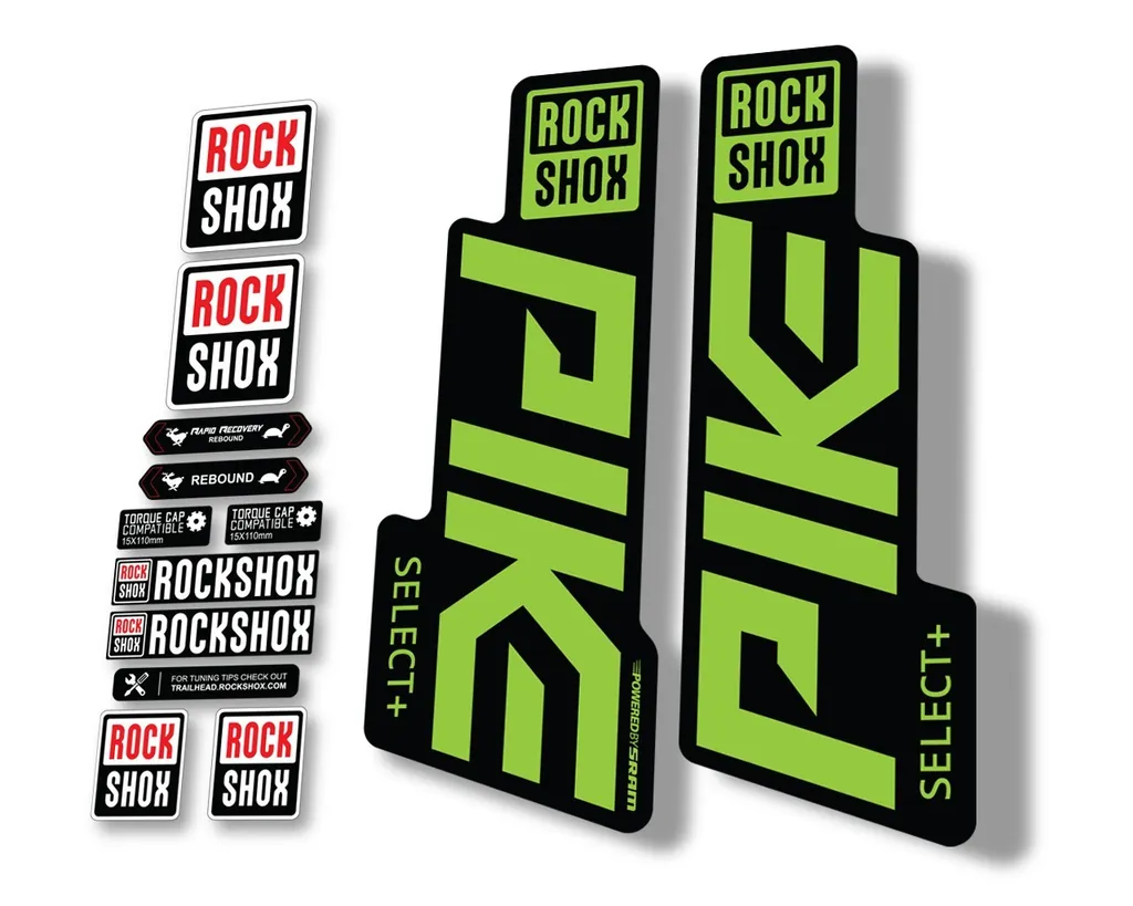 Rock Shox PIKE 2020 Select Plus + Mountain Bike Cycling Decal Sticker Green