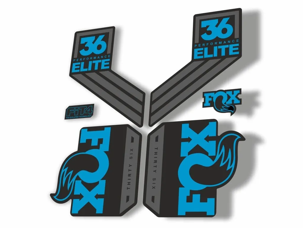 FOX 36 Elite Performance 2017-18 Fork Suspension Factory Decal Sticker Blue 1