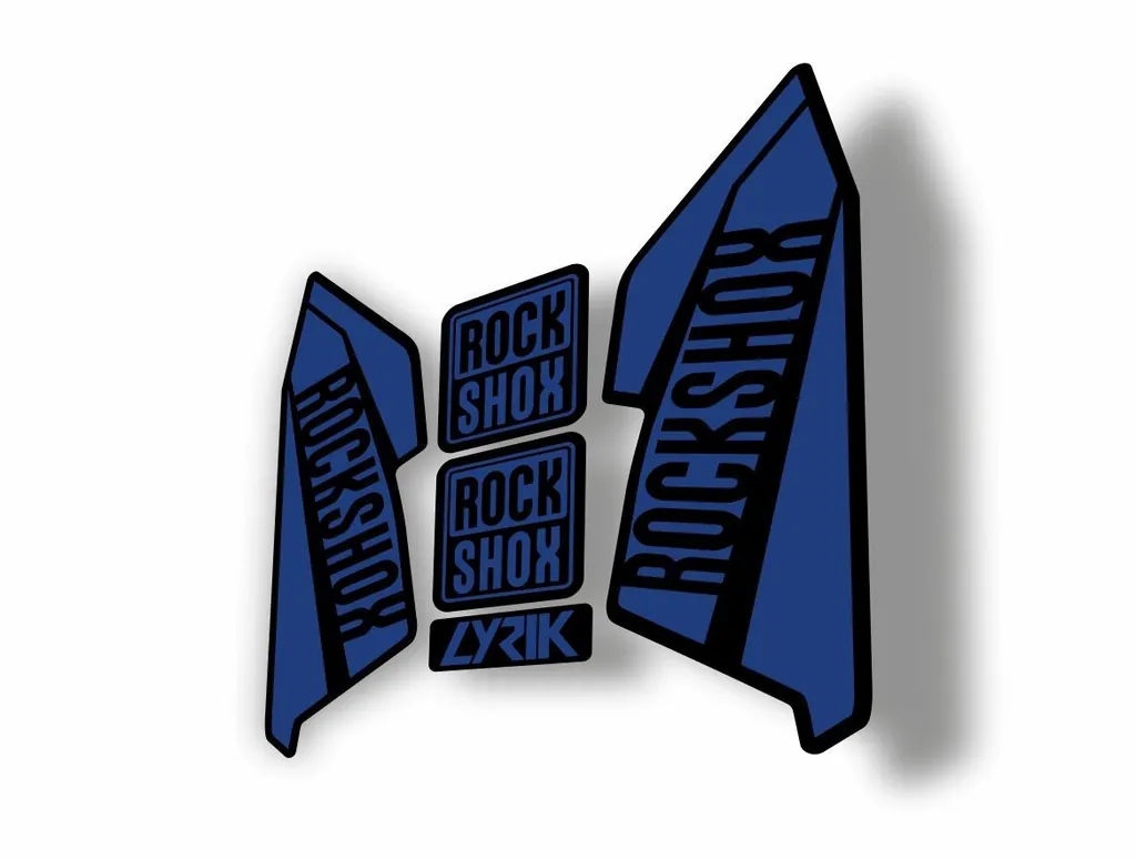 Rock Shox Lyrik 2016 Fork Decal Bike Cycling Sticker Dark Blue