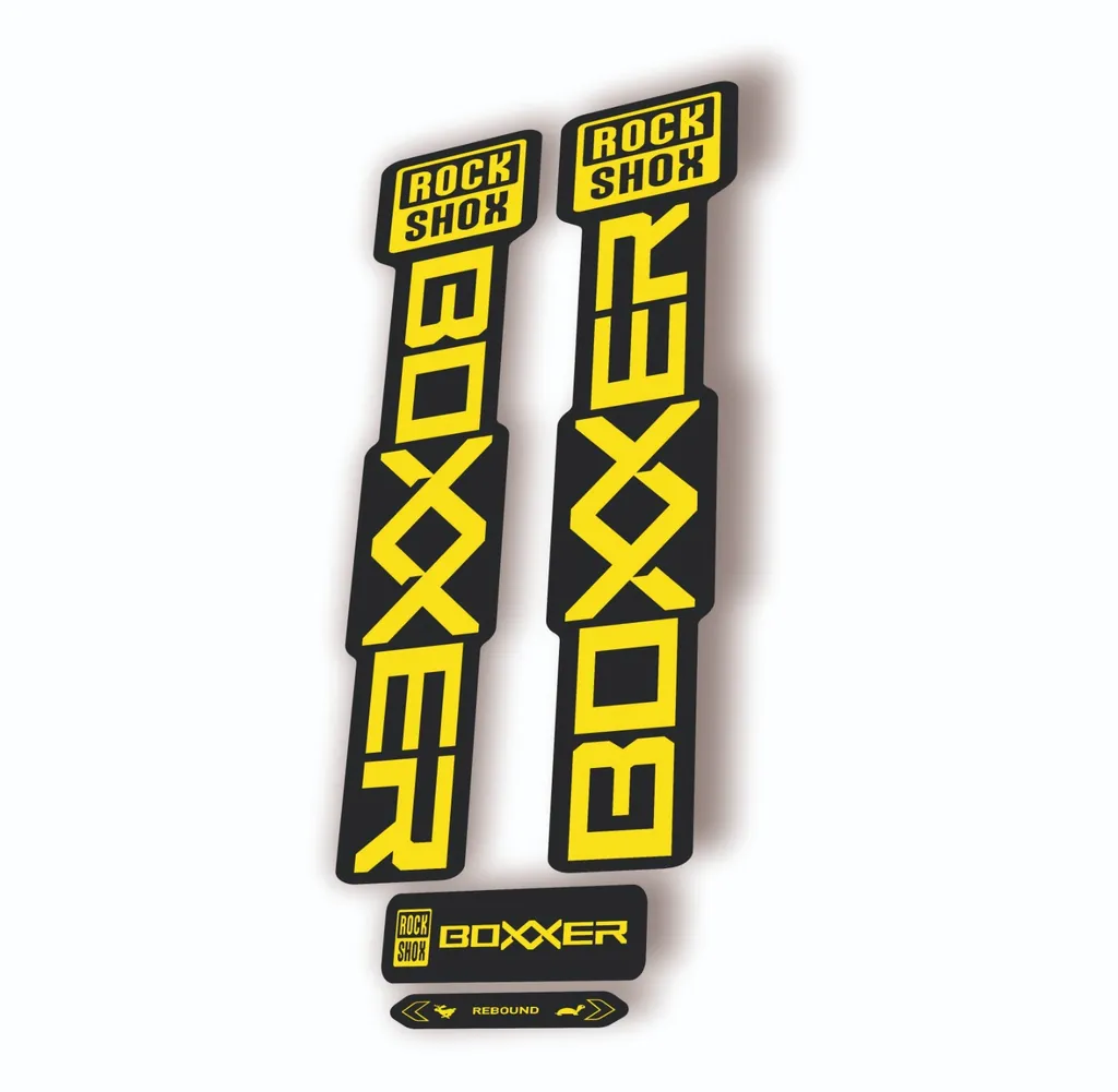 Rock Shox BOXXER 2024 ULTIMATE Mountain Bike Cycling Decal Adhesive Yellow