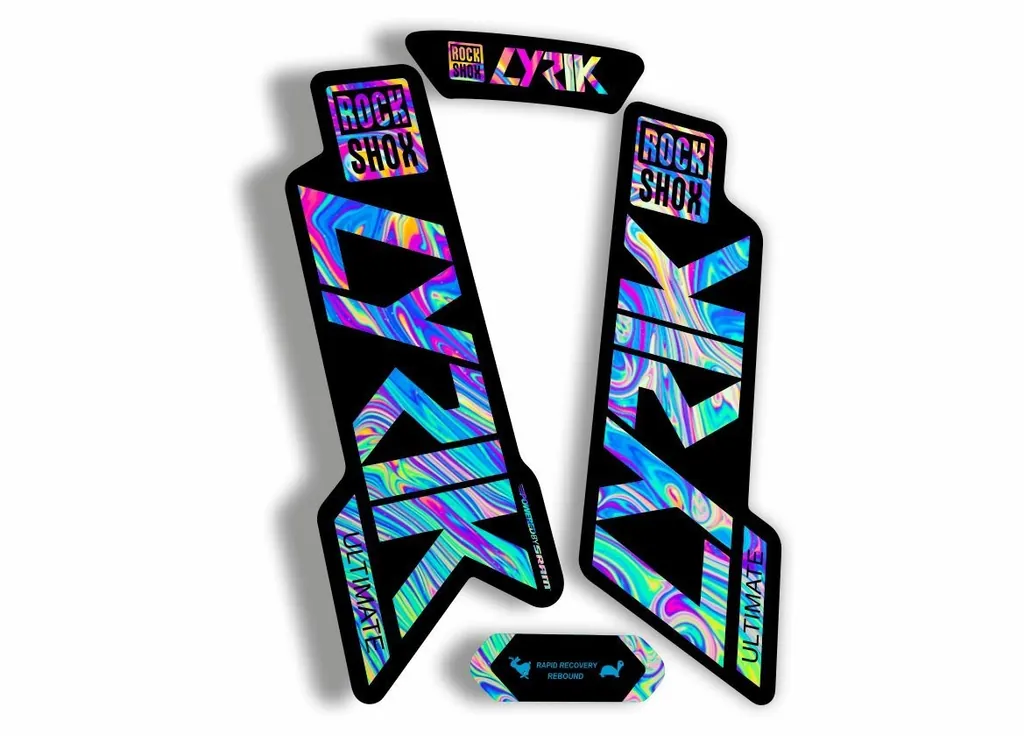 Rock Shox Lyrik Ultimate 2020 Fork Decal Bike Cycling Sticker Oil Slick 1