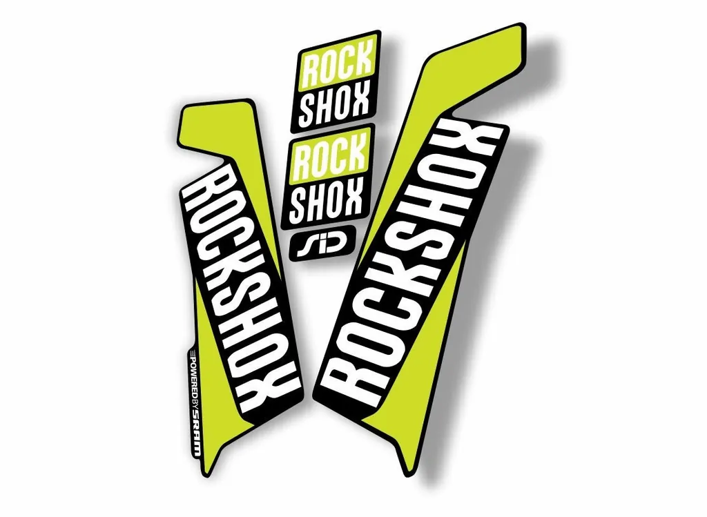 Rock Shox SID Brain 2016-17 Mountain Bike Cycling Decal Sticker Adhesive L Green