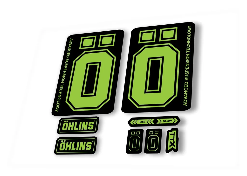 Ohlins DH38 2019 Fork Decal Mountain Bike Cycling Sticker Adhesive Green