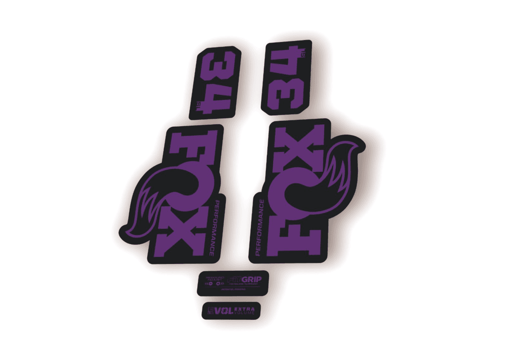 FOX 34 SL Performance 2026 Fork Factory Decal Sticker Adhesive Purple