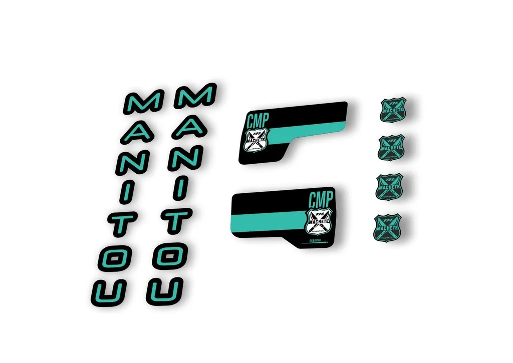 Manitou Machette Comp 2020 Fork Suspension Decal Kit Sticker Set Dolphin