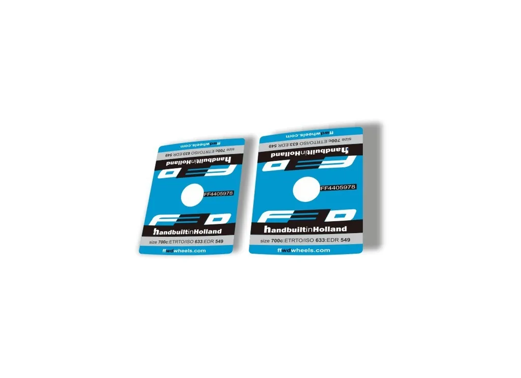 FFWD F3D Bicycle Valve Decal Road Bike Rims Sticker Set Vinyl Sheet Blue 2 Pcs