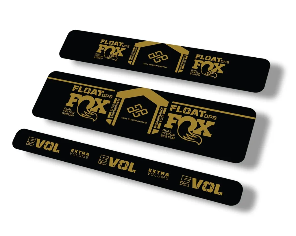 FOX Float DPS 2021 Performance Elite R Rear Shock Suspension Sticker Decal Gold