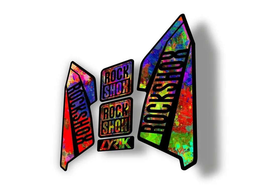 Rock Shox Lyrik 2016 Fork Decal Bike Cycling Sticker Oil Slick