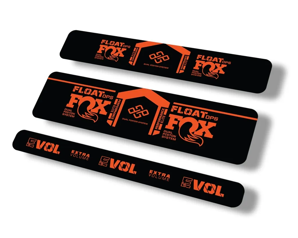FOX Float DPS 2021 Performance Elite R Rear Shock Suspnsion Sticker Decal Orange
