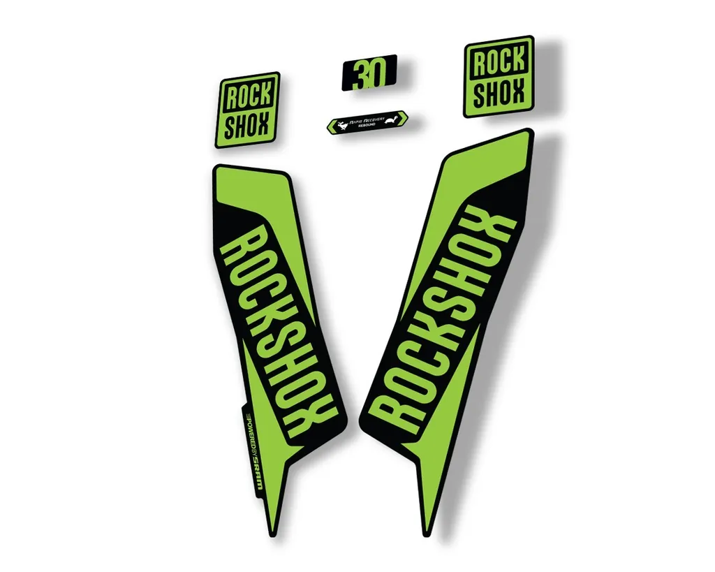 Rock Shox TK 30 2021 Fork Decals Suspension Sticker Adhesive Green