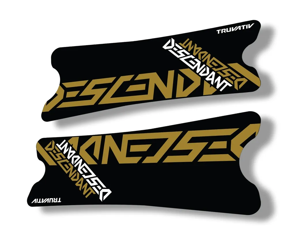 Truvativ 2018 Dexcendant Crank Set Stickers Decals MTB Bicycle 2Pcs Gold