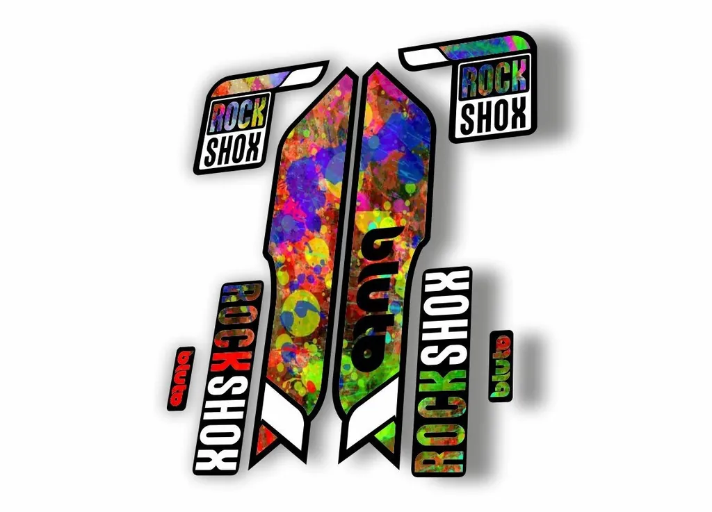 Rock Shox BLUTO 2016-17 Mountain Bike Cycling Fork Decal Sticker Oil Slick