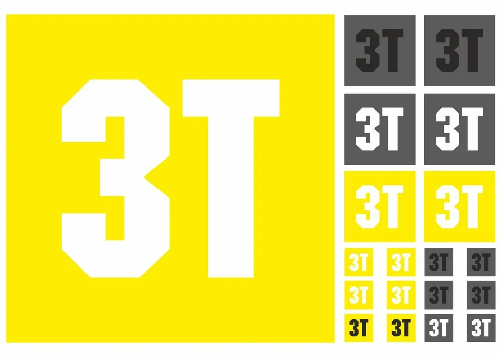 Bicycle Vinyl Frame Stickers – Compatible with 3T Bikes – Dark Yellow