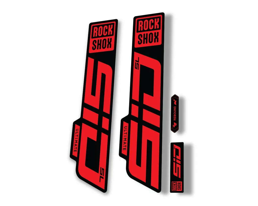 Rock Shox SID SL Ultimate 2021 Mountain Bike Cycling Decal Sticker Adhesive Red
