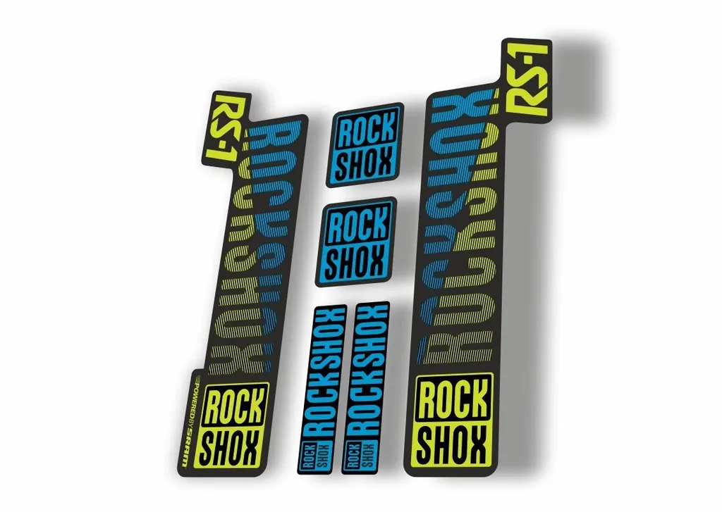 Rock Shox RS1 2018 Fork Decal Mountain Bike Cycling Sticker Adhesive Green Blue