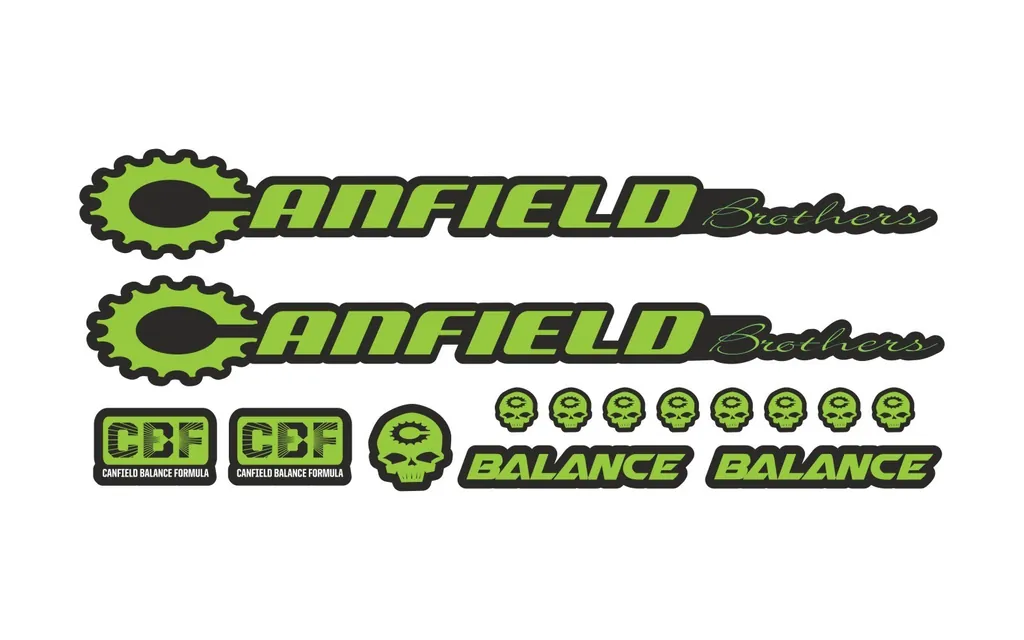 Bicycle Vinyl Frame Stickers Custom Compatible with Canfield Balance 2016 Green