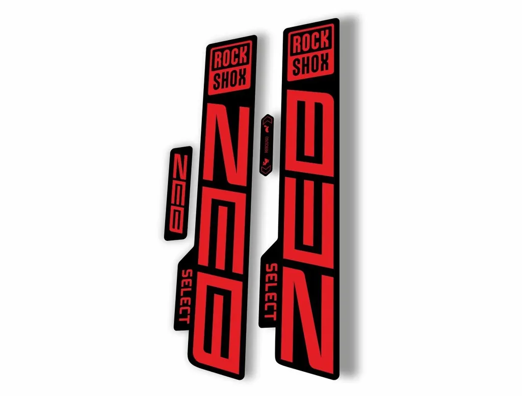 Rock Shox ZEB 2021 Select Mountain Bike Cycling Decal Sticker Adhesive Red