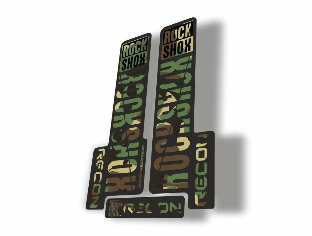 Rock Shox RECON 2018 Mountain Bike Cycling Decal Kit Sticker Adhesive Camo