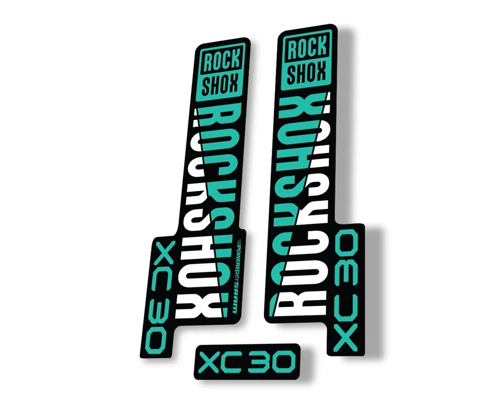Rock Shox XC 30 2020 Fork Decal Mountain Bike Cycling Sticker Adhesive Dolphin