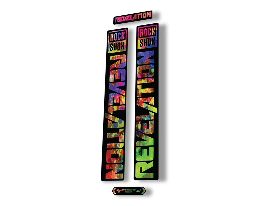 Rock Shox REVELATION 2021 Fork Decal Mountain Bike Sticker Adhesive Oil Slick