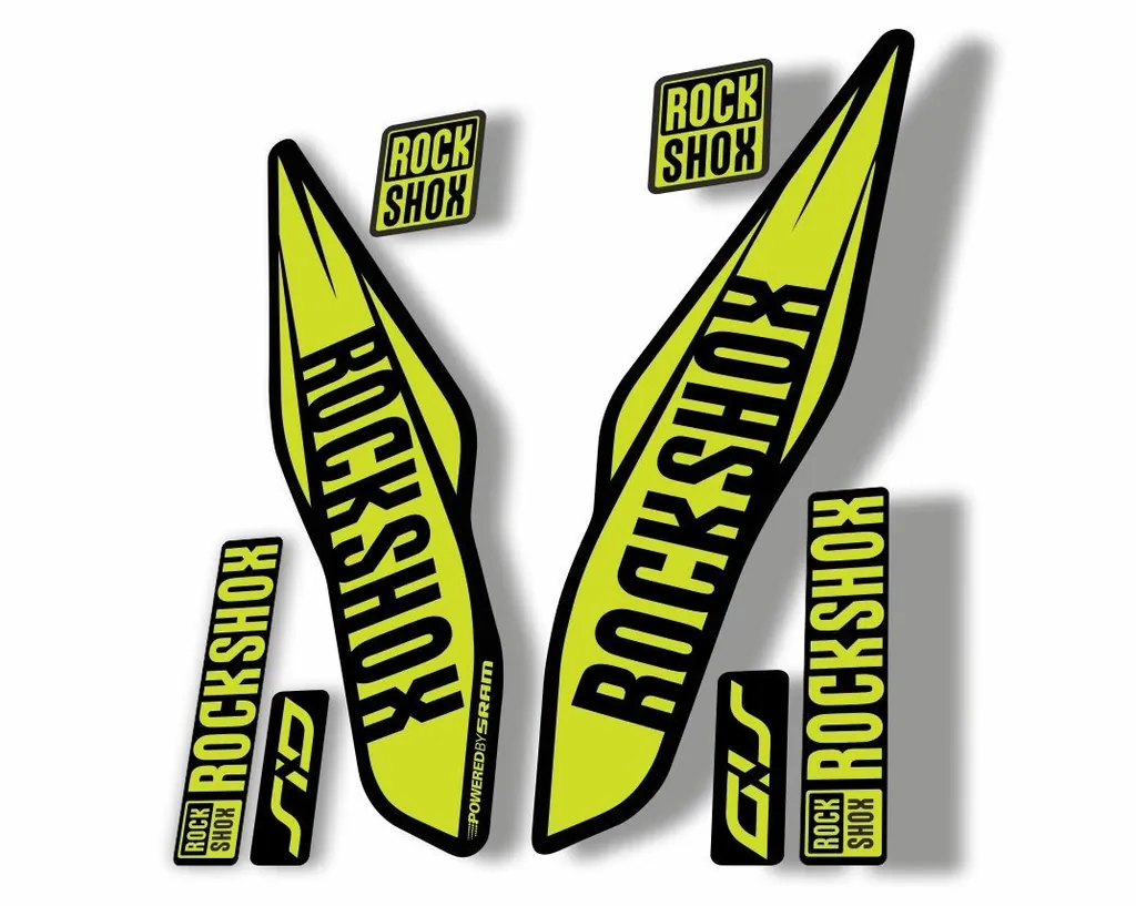 Rock Shox SID 2017 Mountain Bike Cycling Fork Decal Sticker Adhesive Lime Green