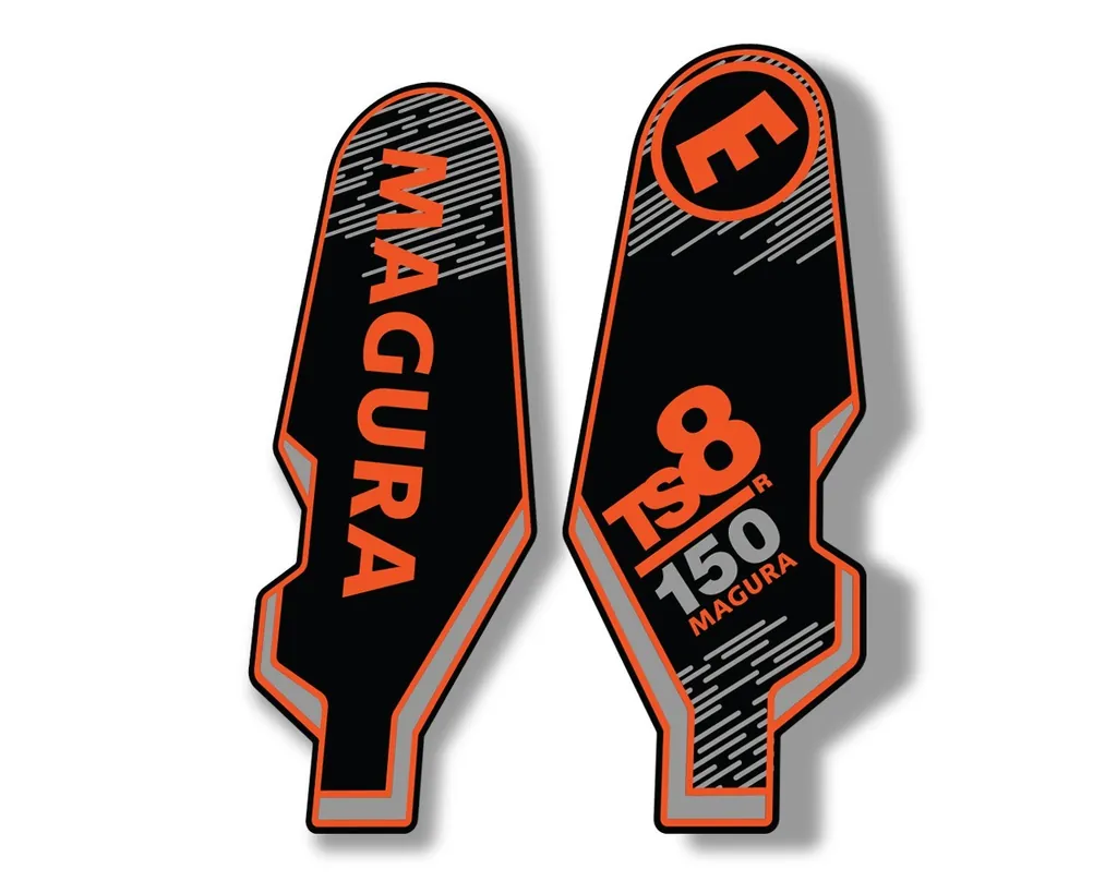 MAGURA TS8 R 150 2013 Suspension Decal Kit Sticker Adhesive Aufkleber Orange
