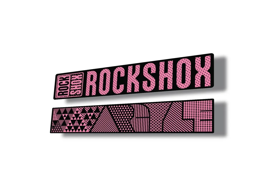 Rock Shox ARGYLE 2017 Fork Decal Mountain Bike Cycling Sticker Pink