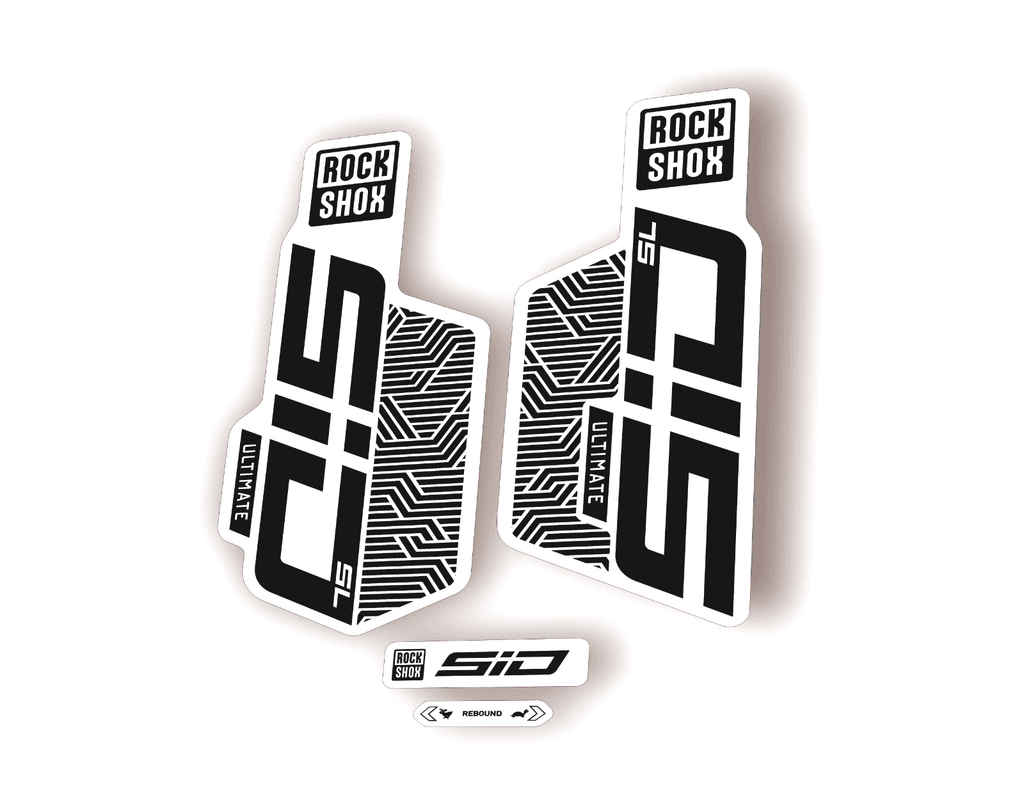 Rock Shox SID SL ULTIMATE 2025 Flight Attendant Bike Cycling Decal Sticker Black