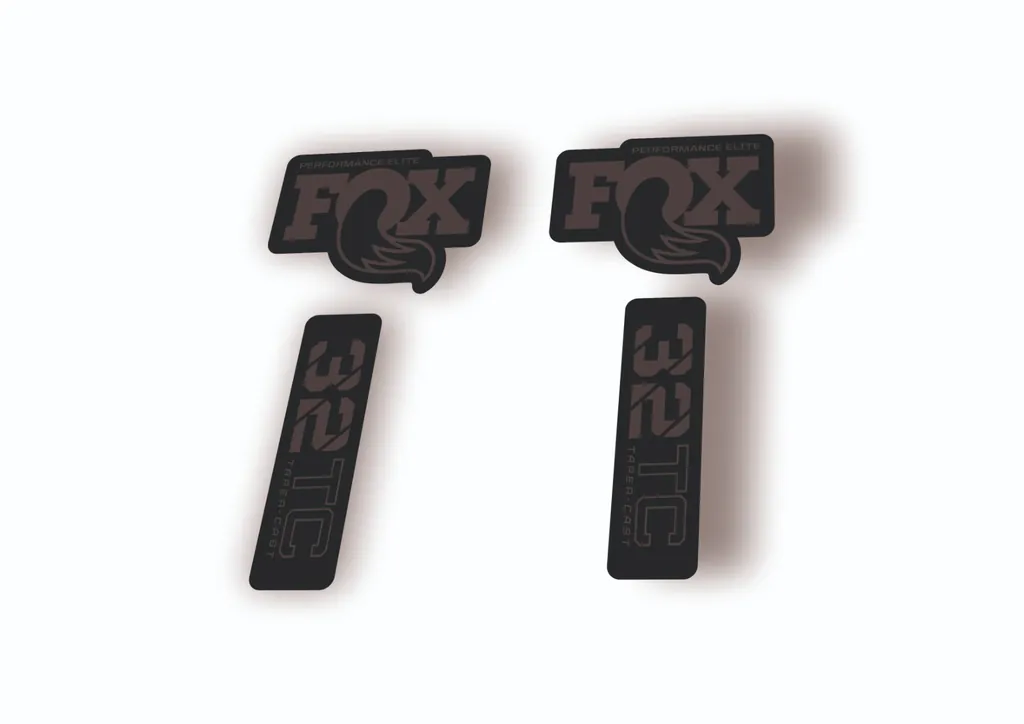FOX 32 Taper Cast Elite 2024 Fork Suspension Factory Decal Sticker Adhesive Gray
