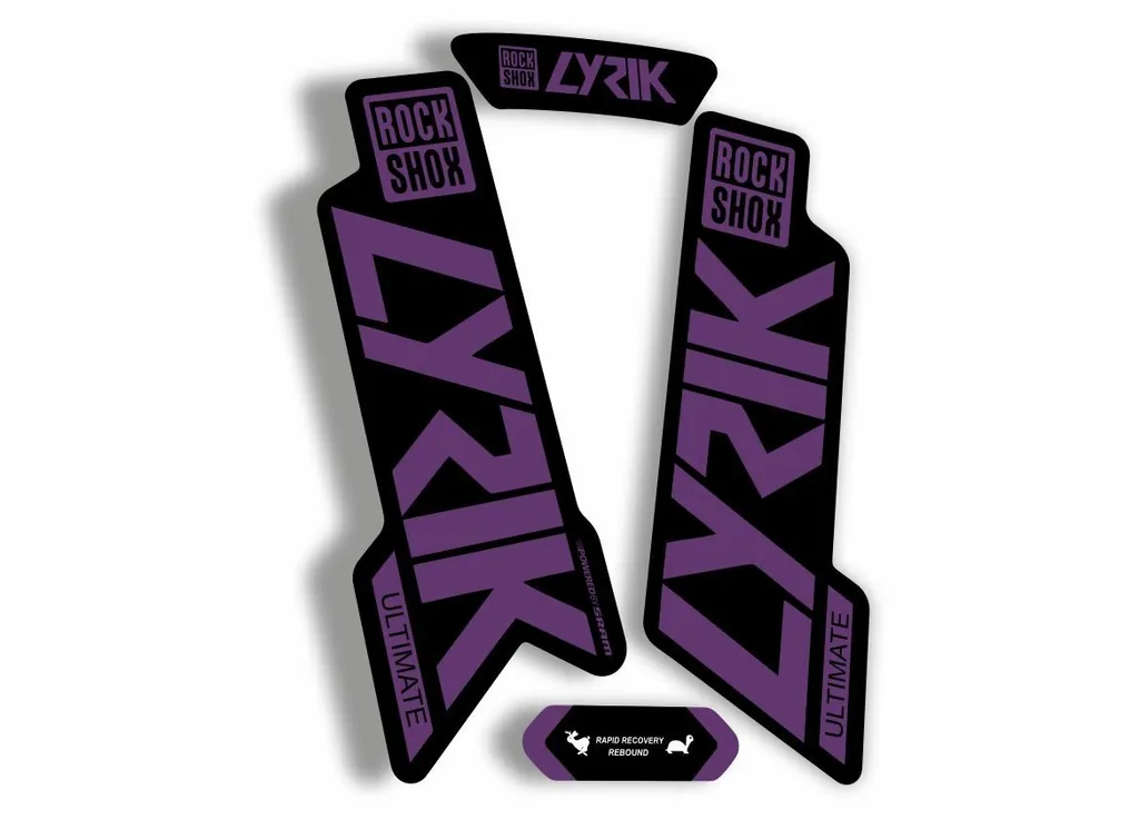 Rock Shox Lyrik Ultimate 2020 Fork Decal Bike Cycling Sticker Purple