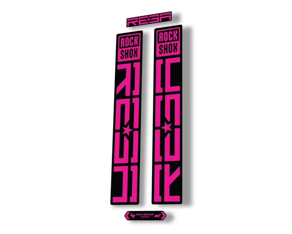 Rock Shox REBA 2021 Fork Decal Mountain Bike Sticker Adhesive Set Pink