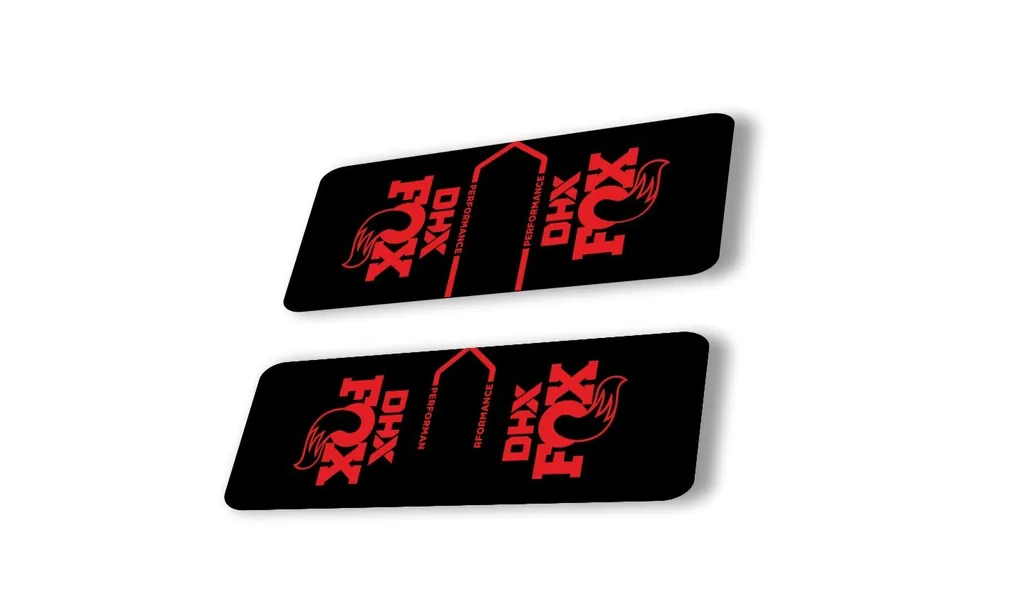 FOX DHX 2022 Performance Rear Shock Suspension Sticker Decal Adhesive Red