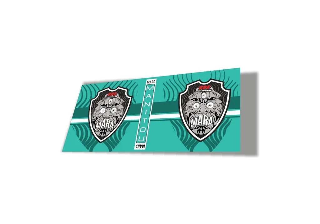 Manitou Mara 2020 Rear Shock Suspension Factory Sticker Decal Dolphin