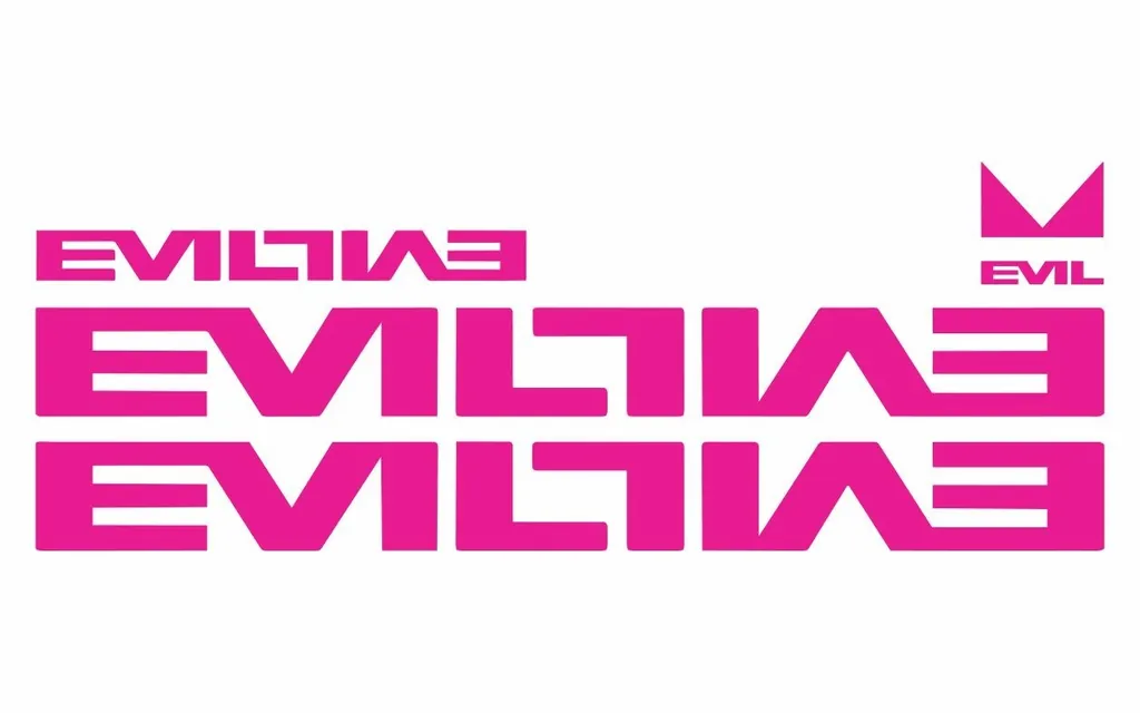 Bicycle Vinyl Frame Stickers – Compatible with EVIL Bike Frames – Pink